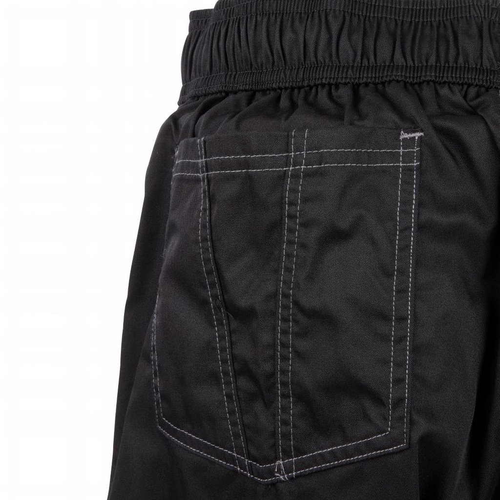 Pantalon de cuisine mixte Baggy Chef Works noir L