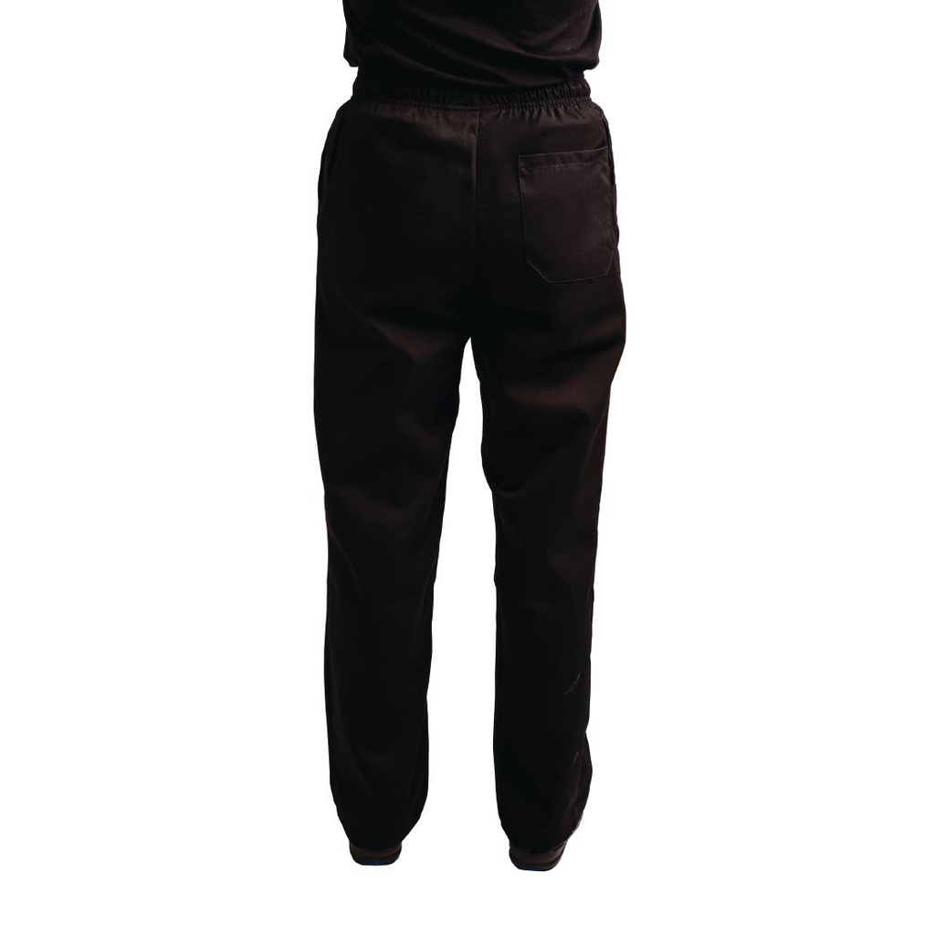 Pantalon de cuisine mixte traité au Teflon Easyfit noir L