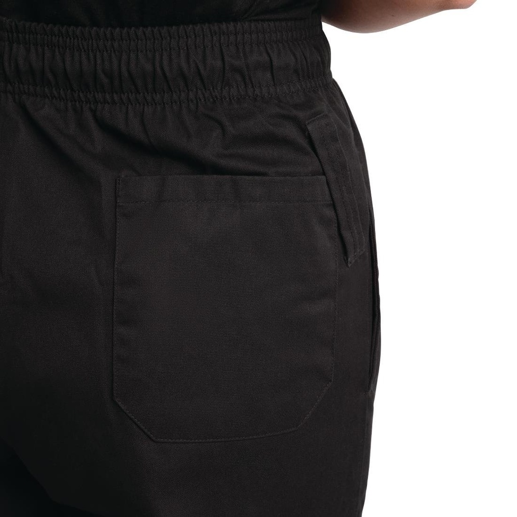 Pantalon de cuisine mixte traité au Teflon Easyfit noir M