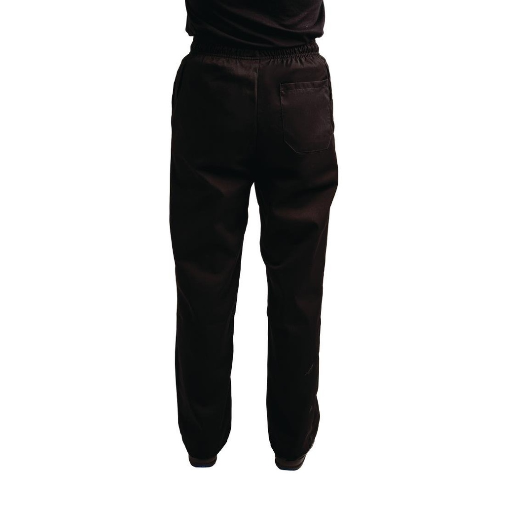 Pantalon de cuisine mixte traité au Teflon Easyfit noir M