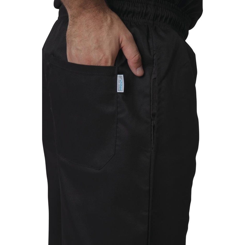 Pantalon de cuisine mixte Whites Vegas noir 3XL