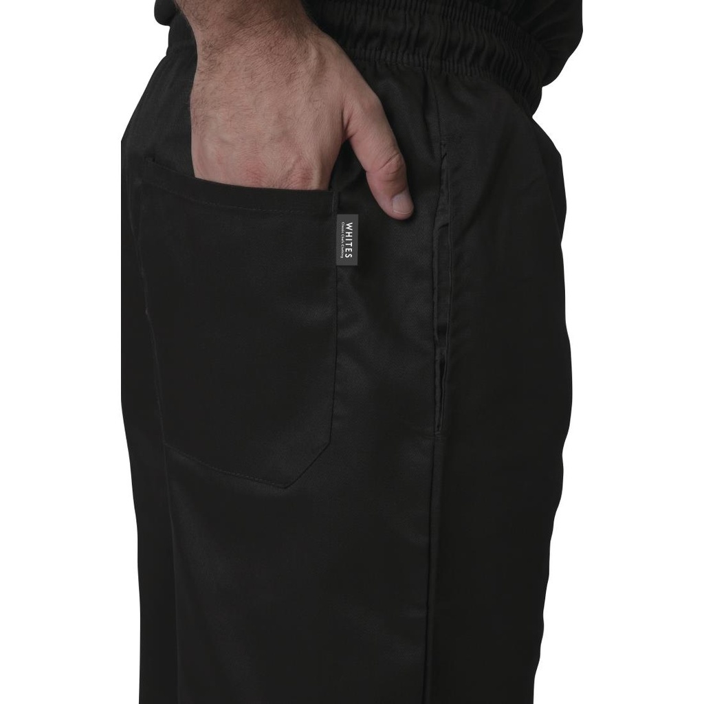 Pantalon de cuisine mixte Whites Vegas noir L