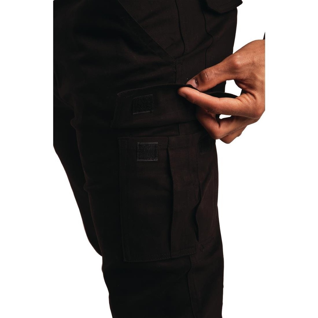 Pantalon homme slim stretch Cargo noir 46