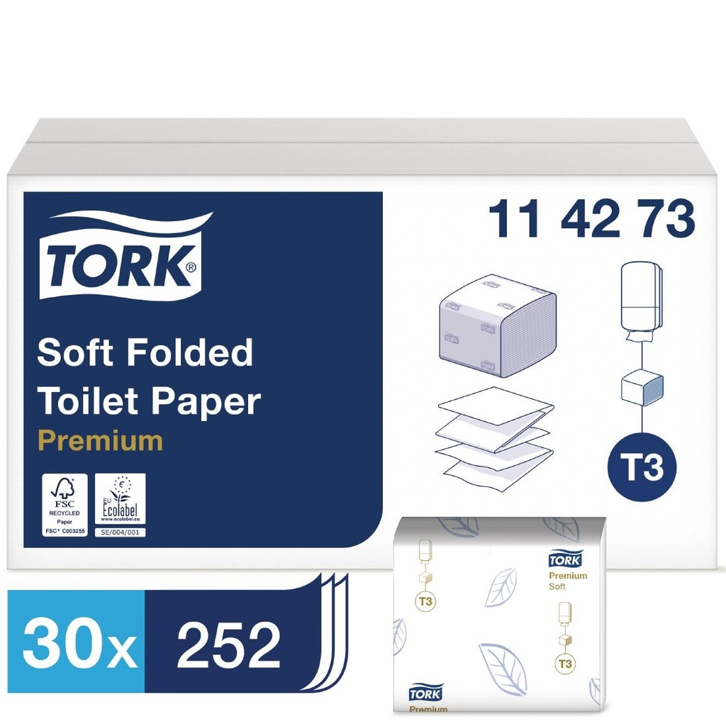 Paquet papier hygiénique blanc Tork (Lot de 30)