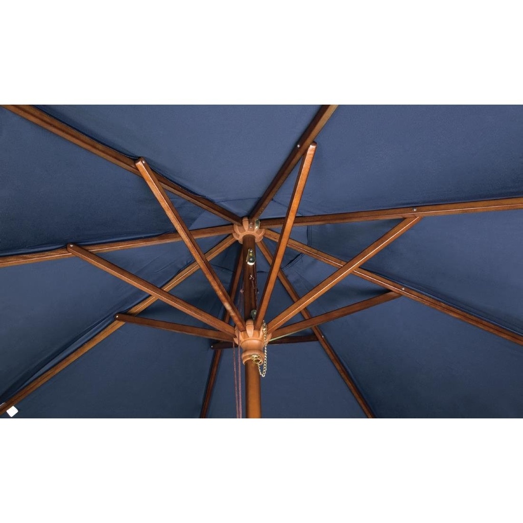 Parasol carré Bolero 2,5m bleu marine