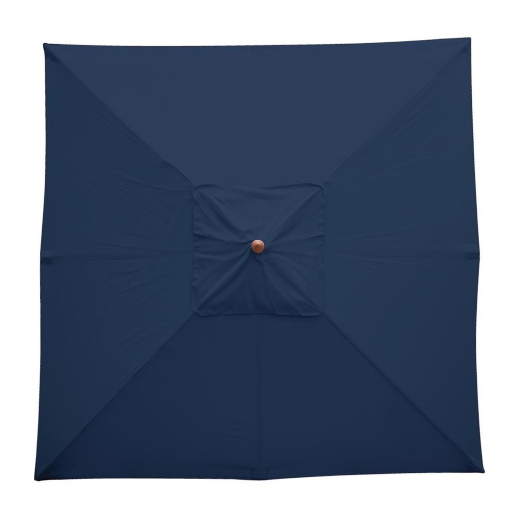 Parasol carré Bolero 2,5m bleu marine