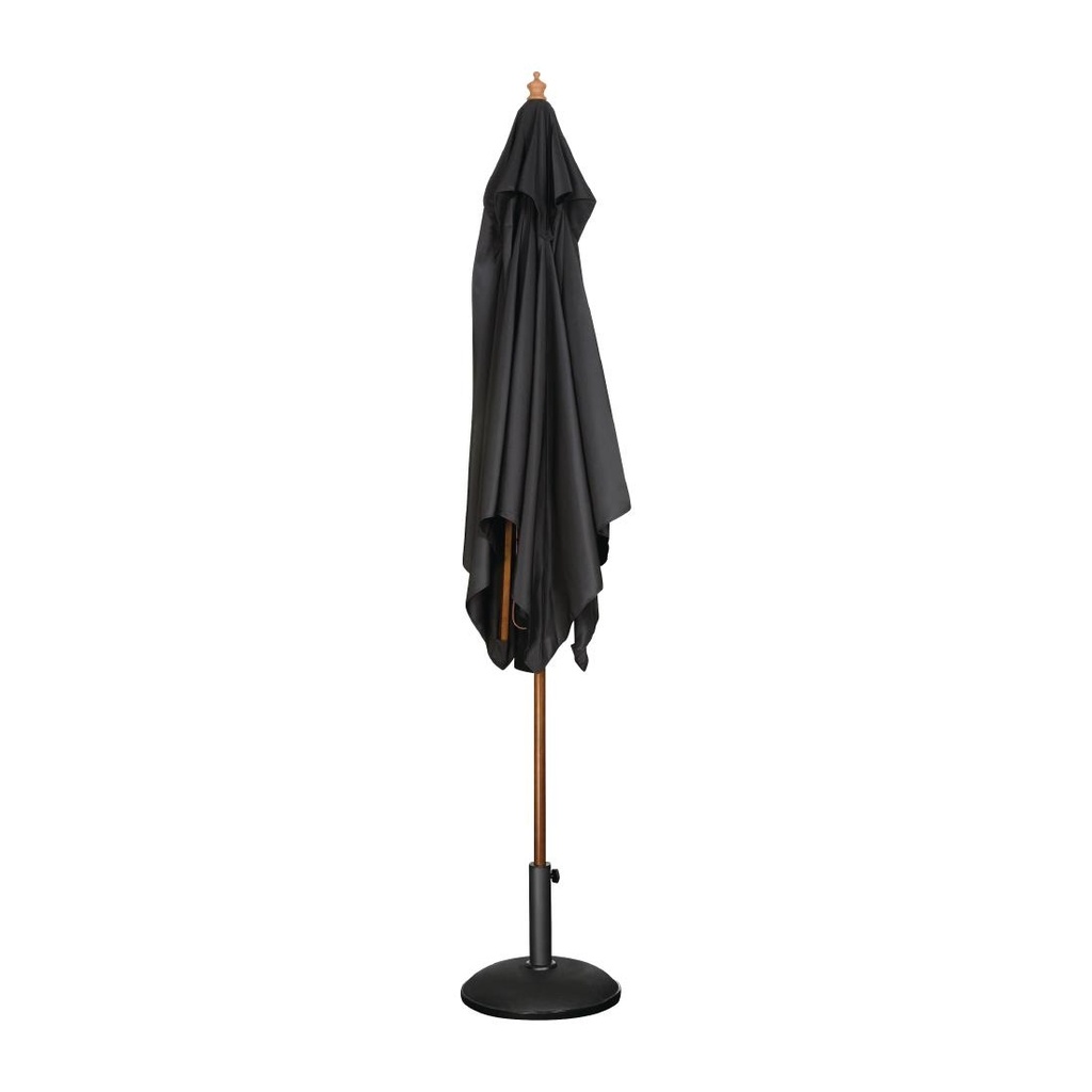 Parasol carré Bolero 2,5m noir