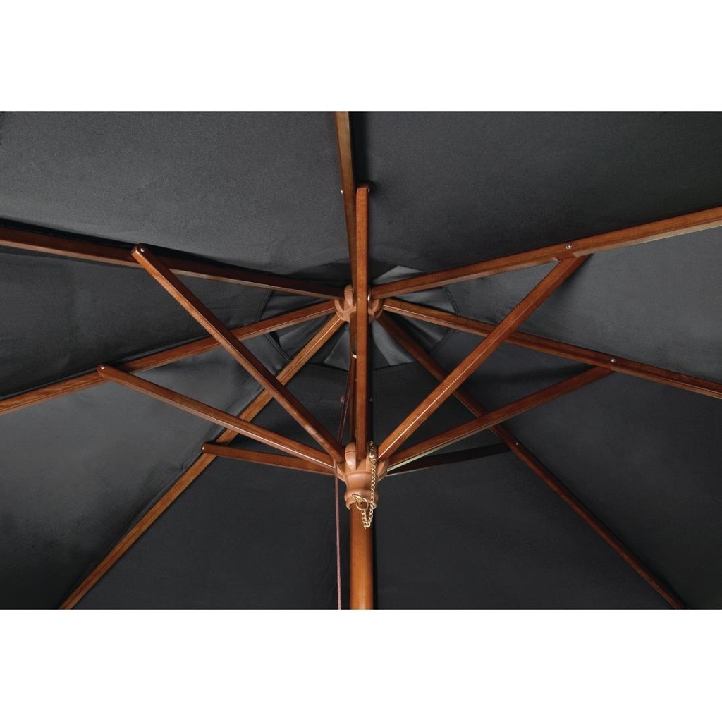 Parasol carré Bolero 2,5m noir