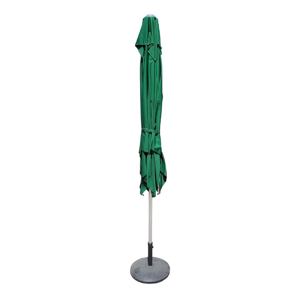 Parasol carré Eden Milan vert 2,5 x 2,5 m 