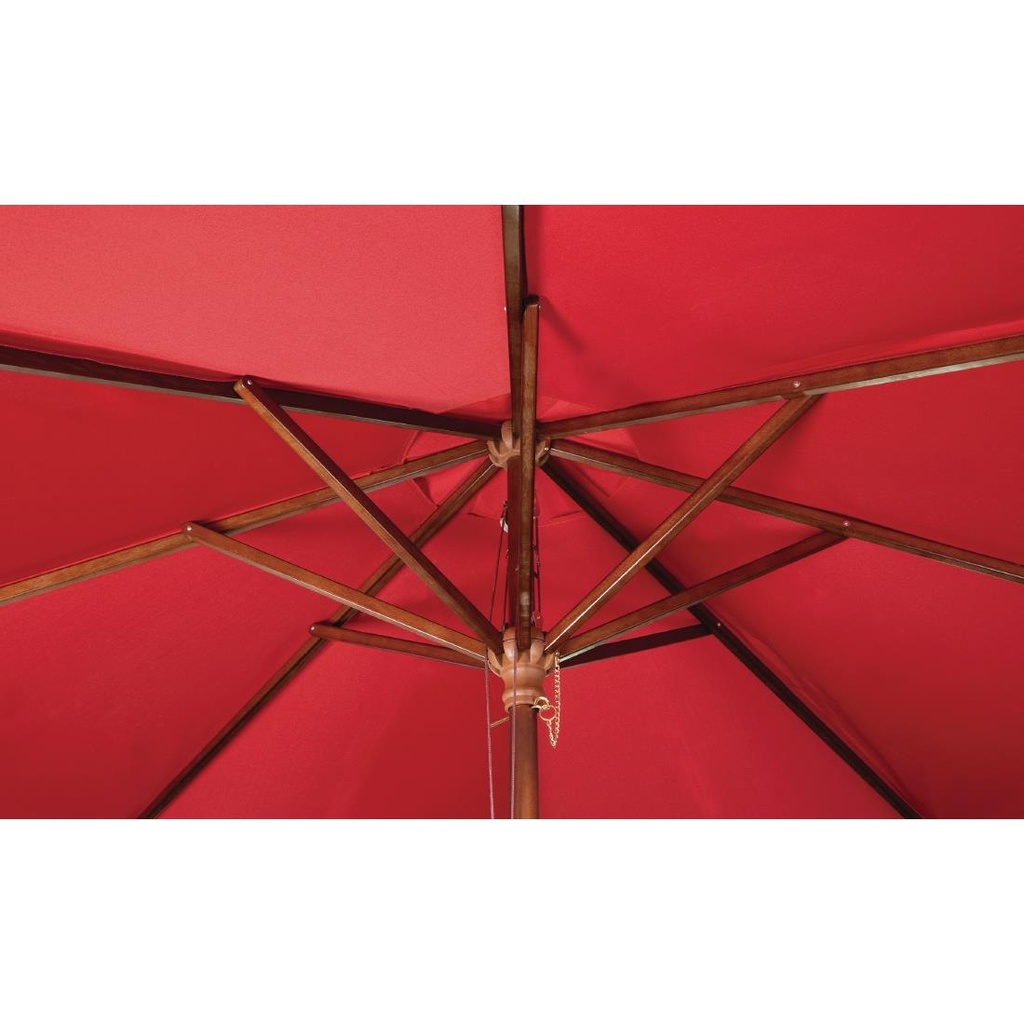 Parasol rond Bolero 2,5m rouge