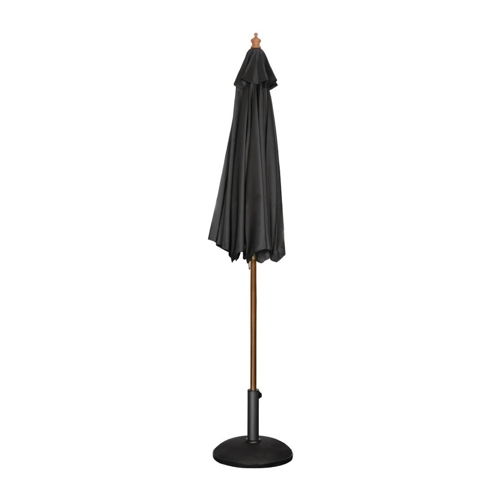 Parasol rond Bolero noir 2,5m