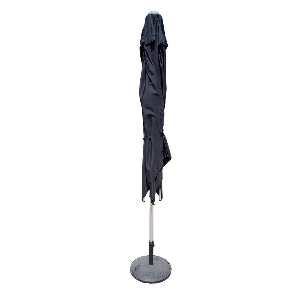 Parasol rond noir Milan Eden 2,5m