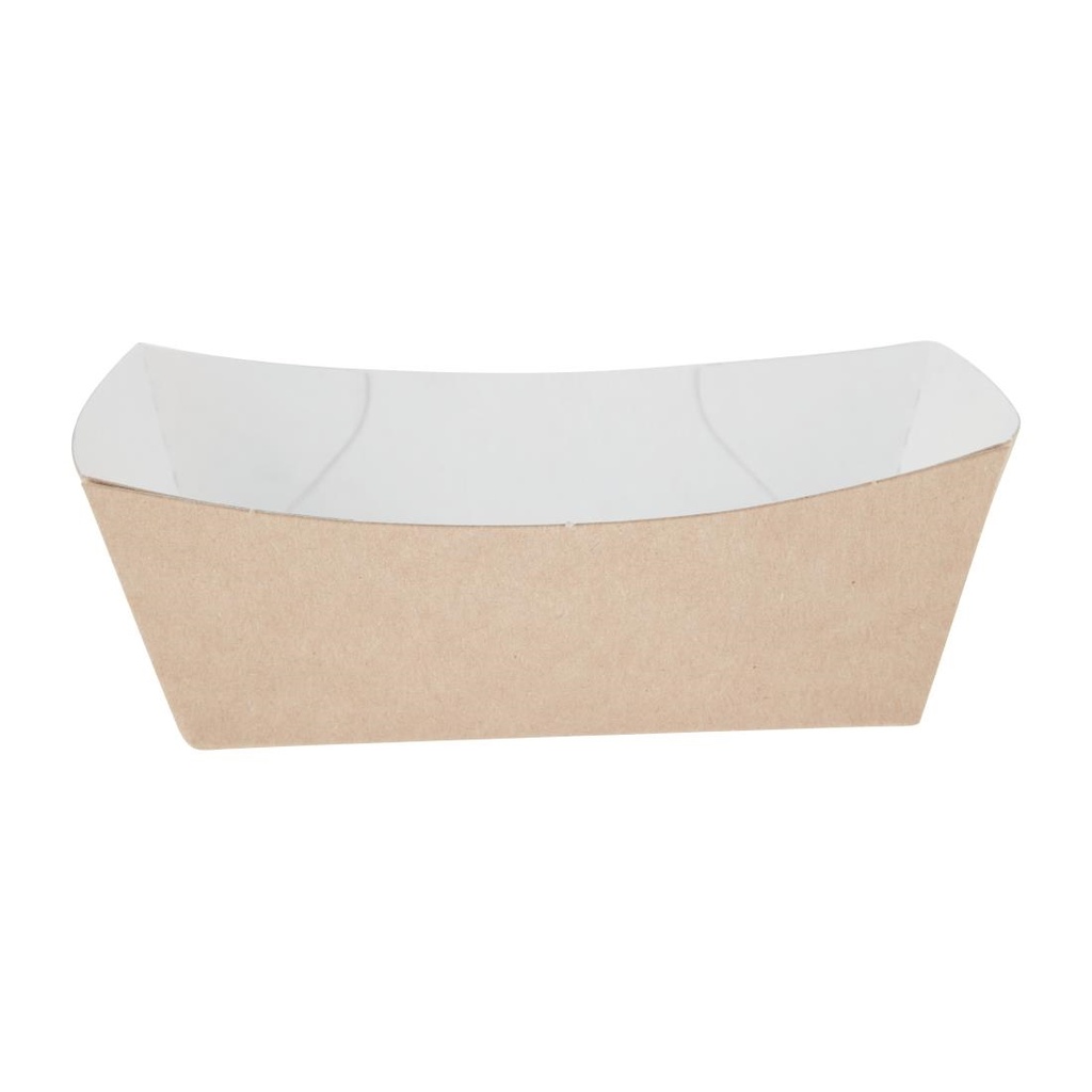 Petites barquettes alimentaires kraft compostables Colpac 124mm