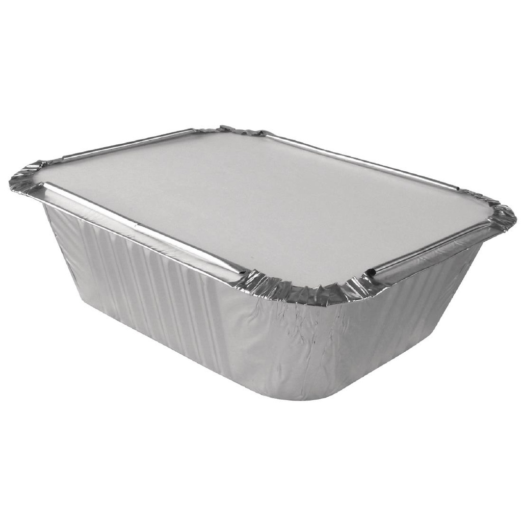 Petites barquettes aluminium rectangulaires Fiesta Recyclable 260ml (lot de 1000)