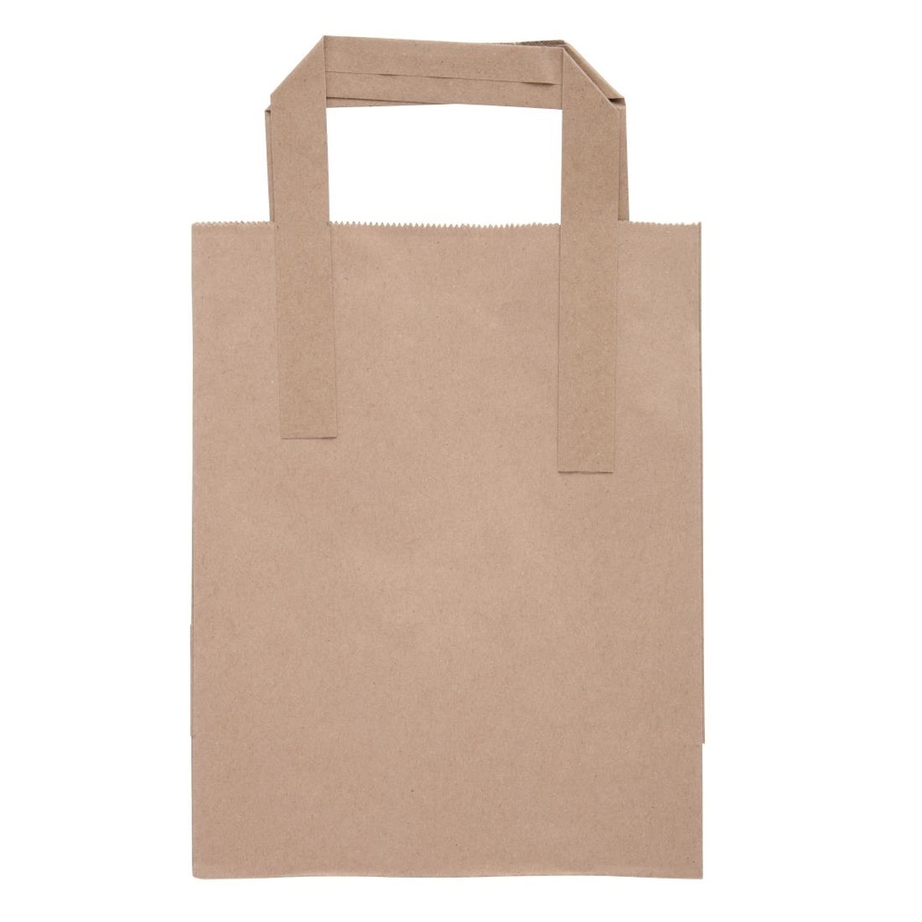 Petits sacs en papier recyclé marron Fiesta Compostable (lot de 250)