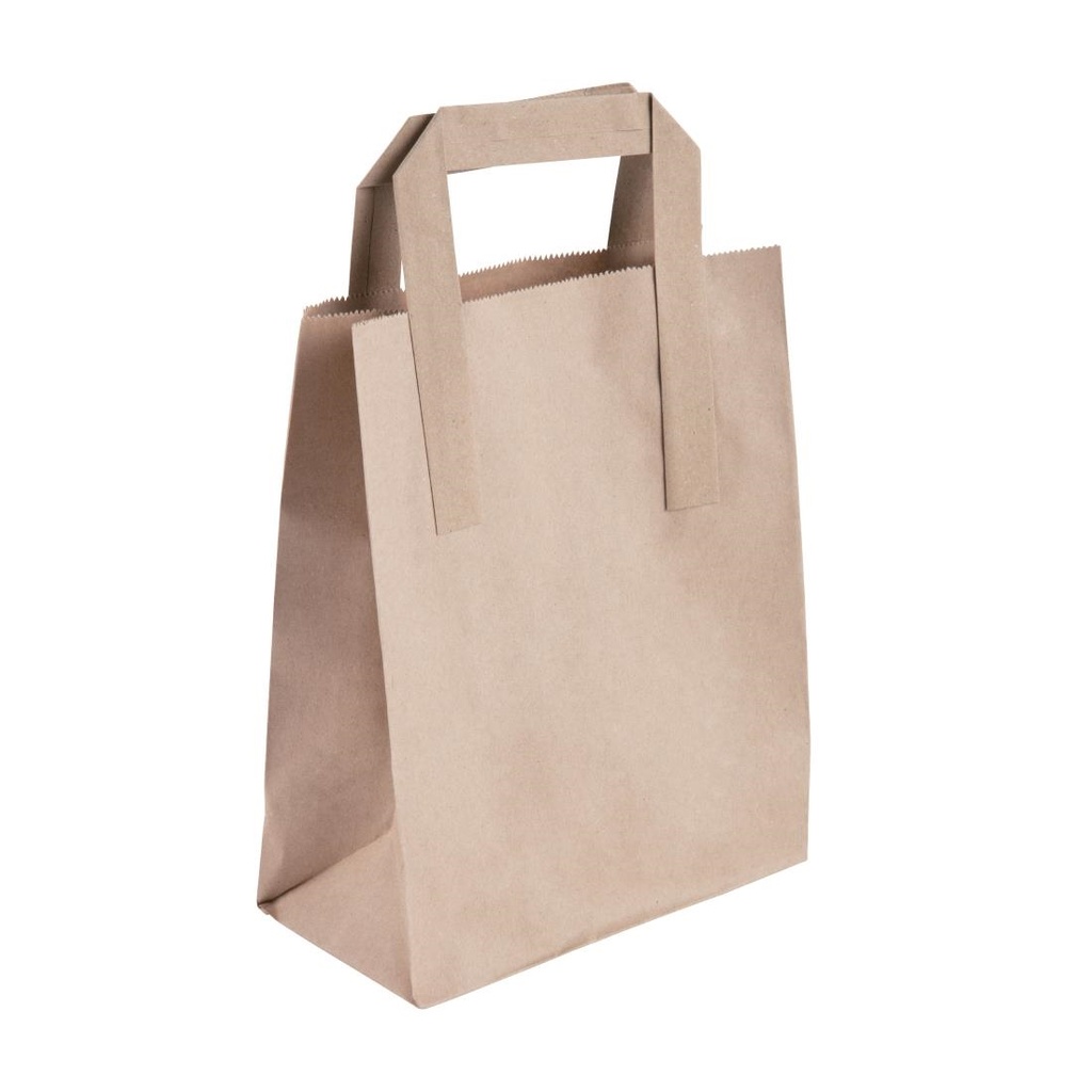 Petits sacs en papier recyclé marron Fiesta Compostable (lot de 250)