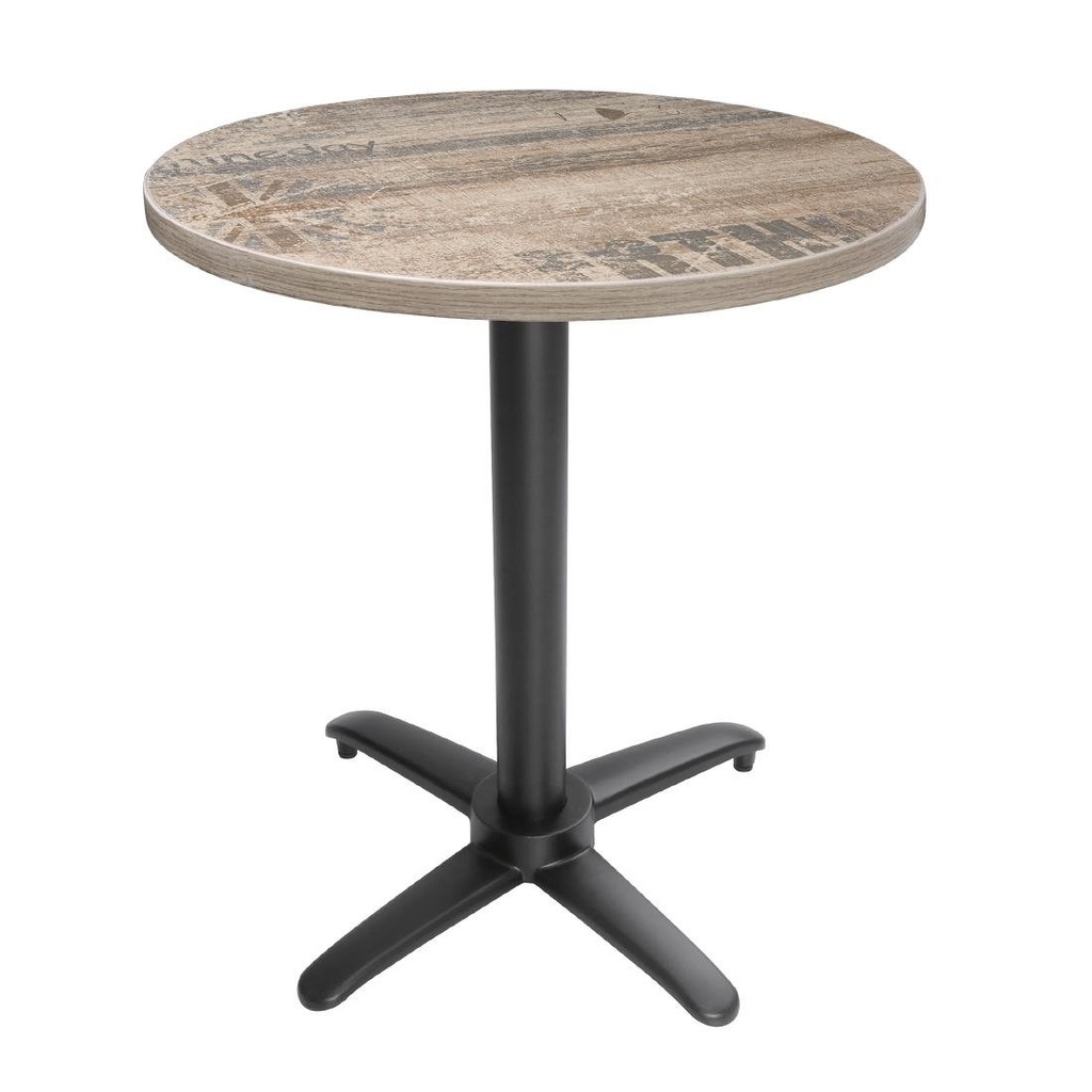 Pied de table basculant en aluminium noir Bolero