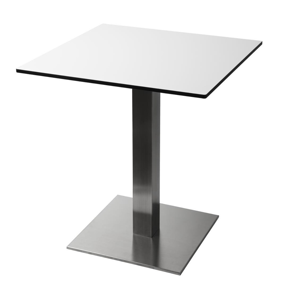 Pied de table carré inox Bolero