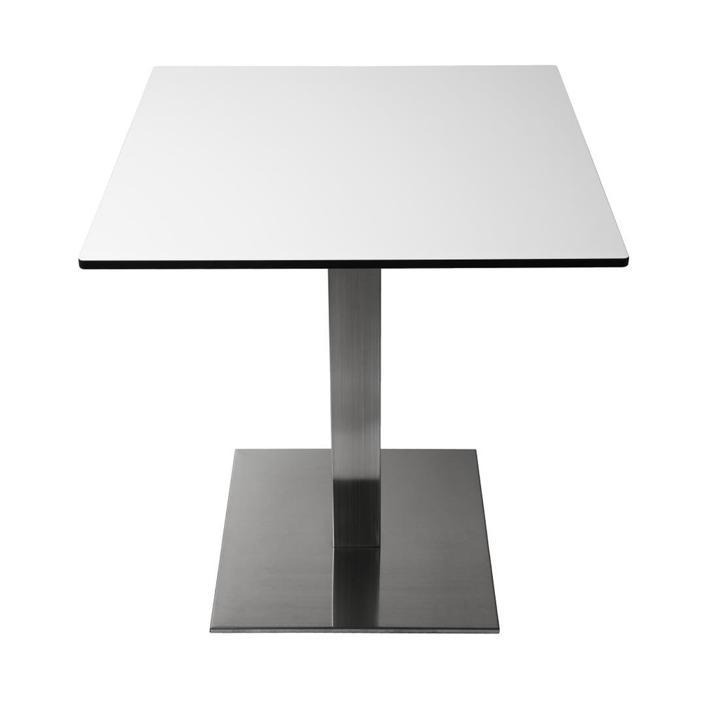 Pied de table carré inox Bolero