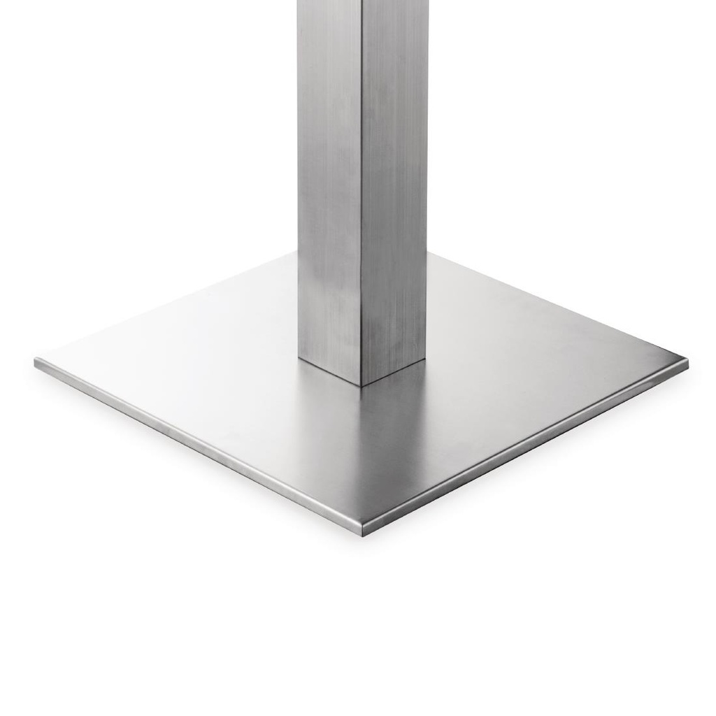 Pied de table carré inox Bolero