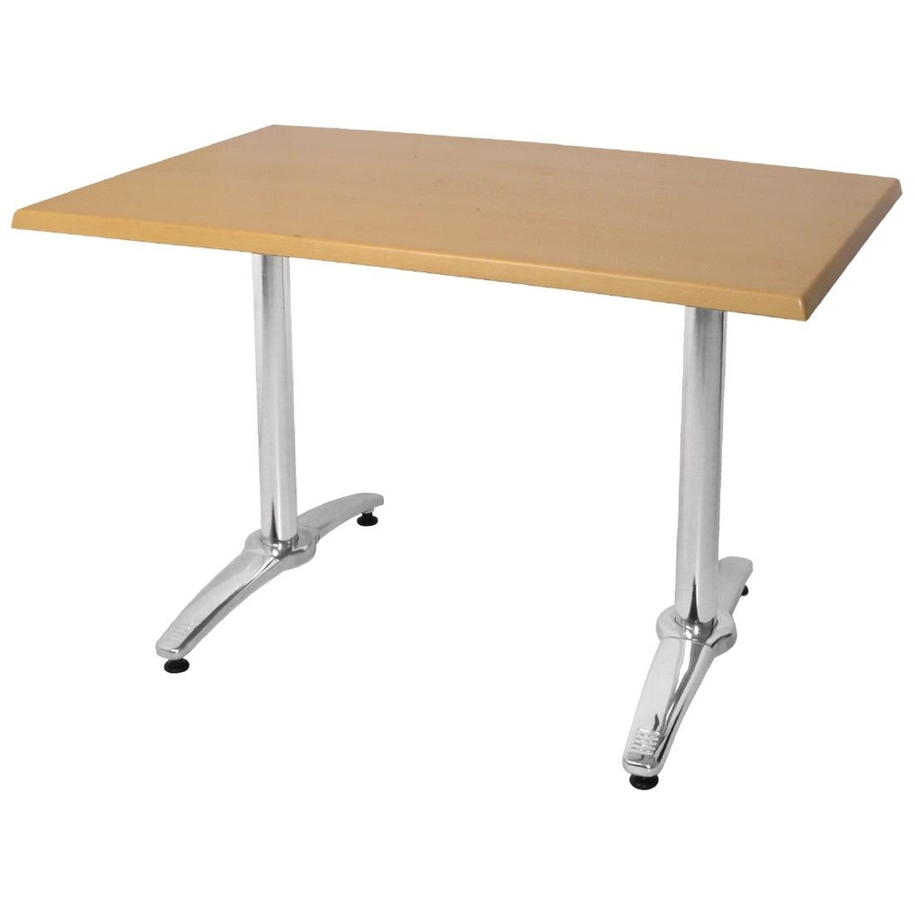 Pied de table double aluminium Bolero (Lot de 2)