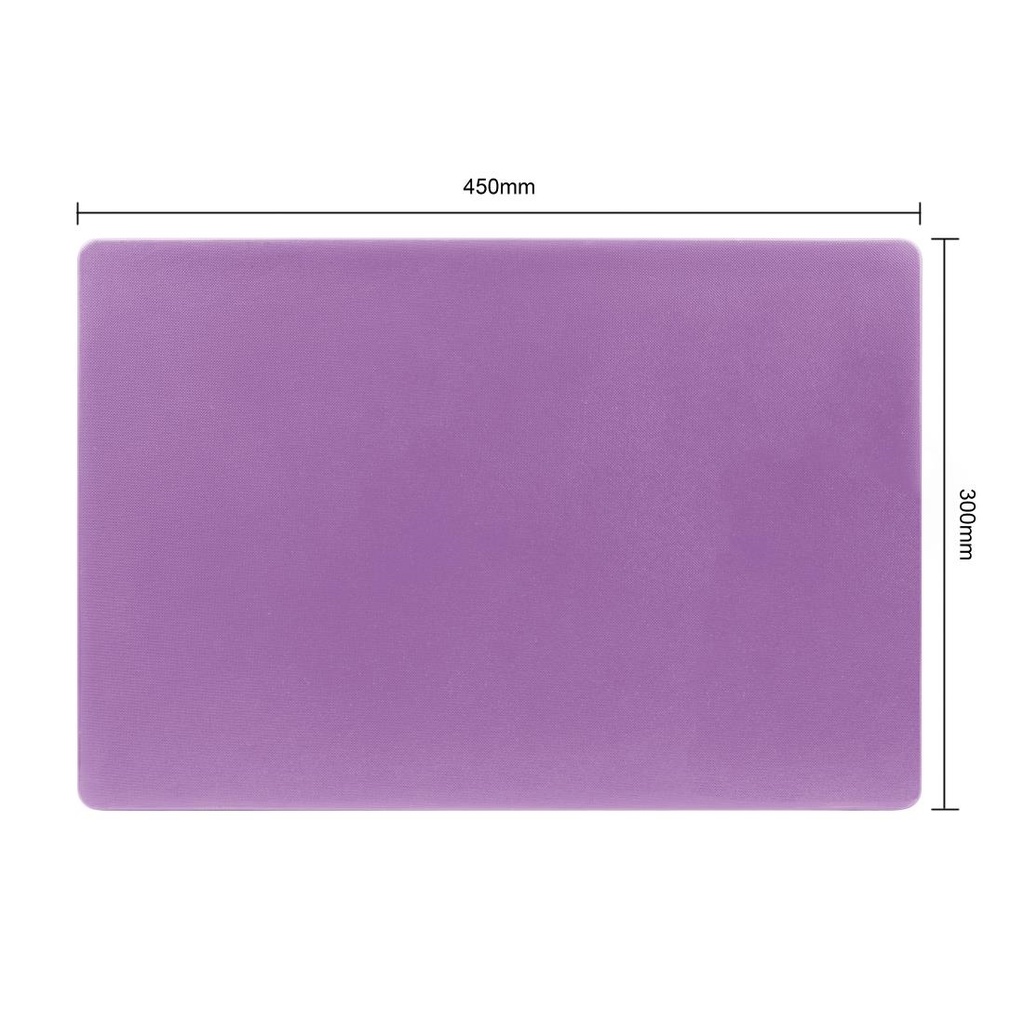 Planche à découper basse densité Hygiplas violette 300x450x20mm