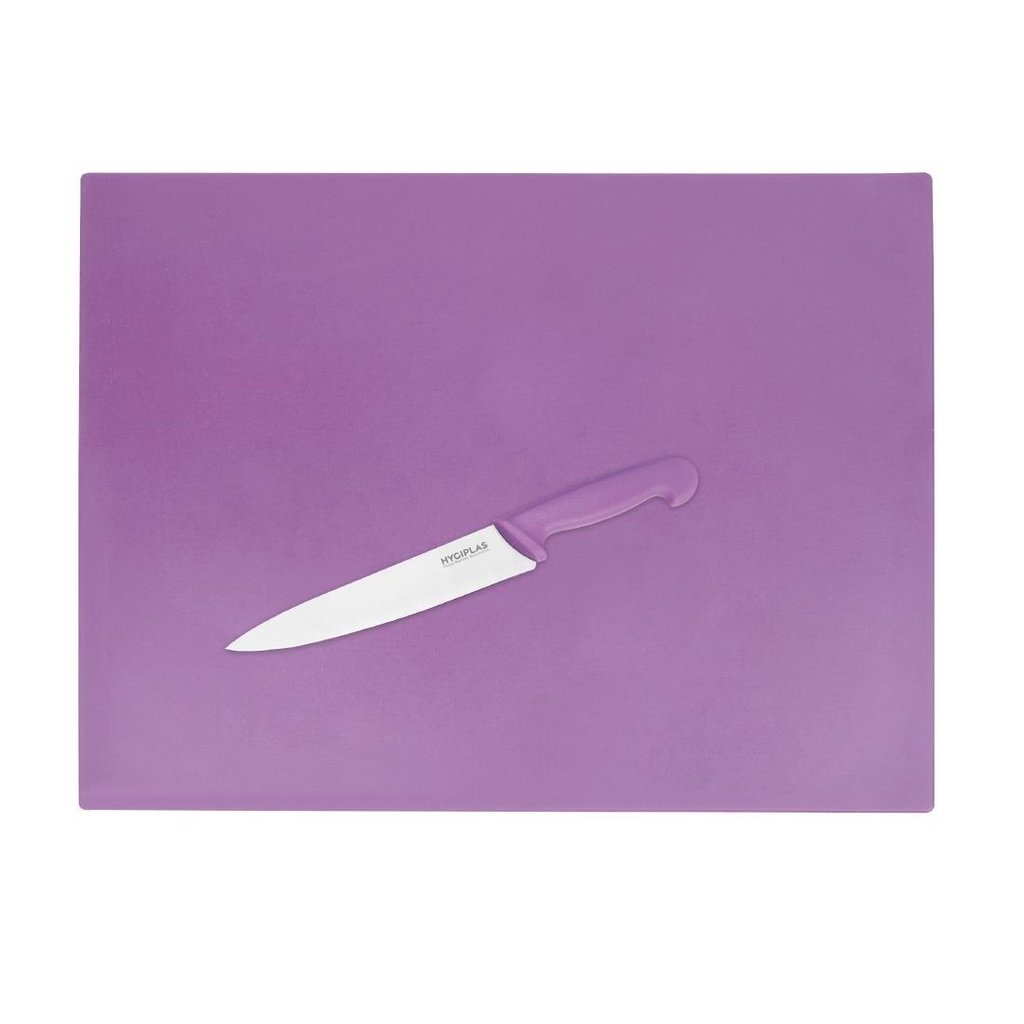 Planche à découper basse densité Hygiplas violette 600x450x10mm