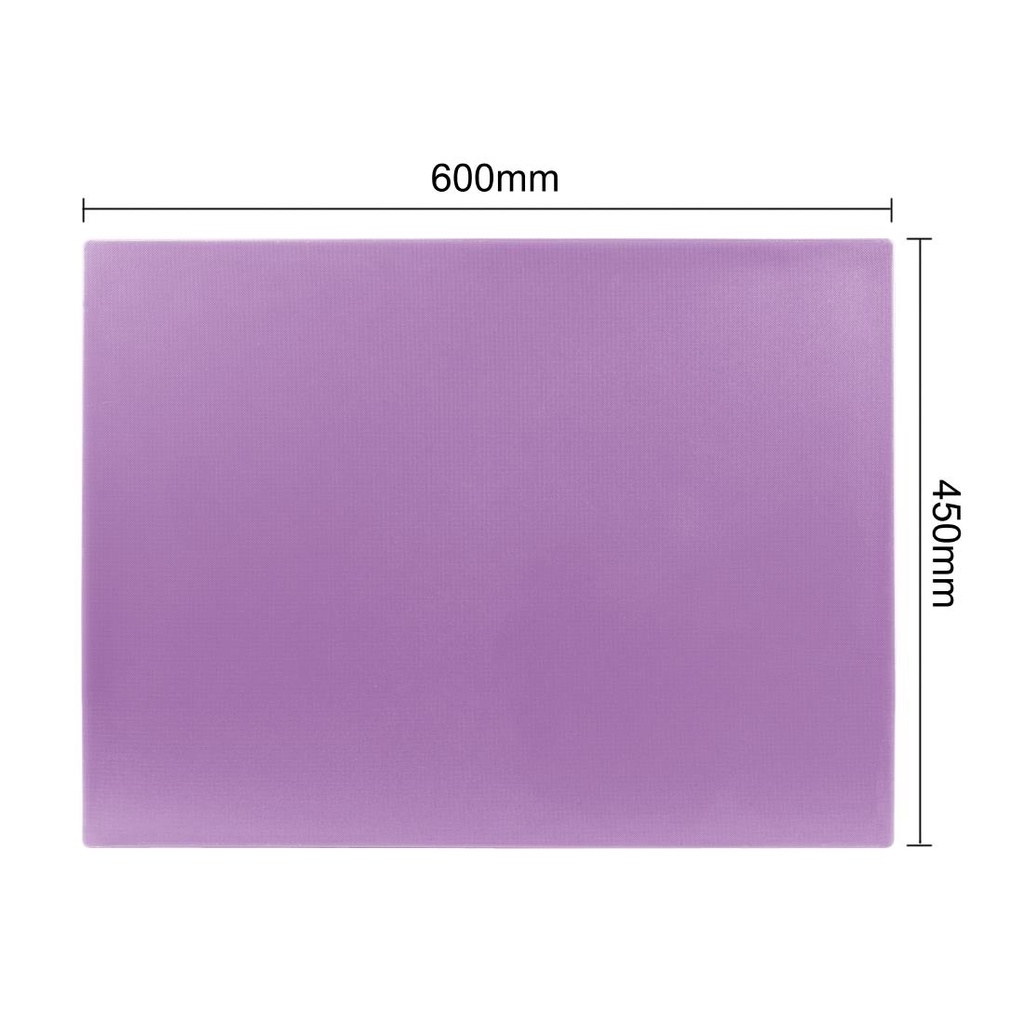 Planche à découper basse densité Hygiplas violette 600x450x20mm