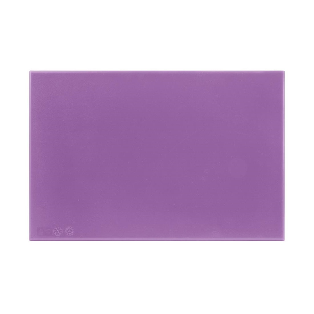 Planche à découper haute densité Hygiplas violette  450x300x12mm