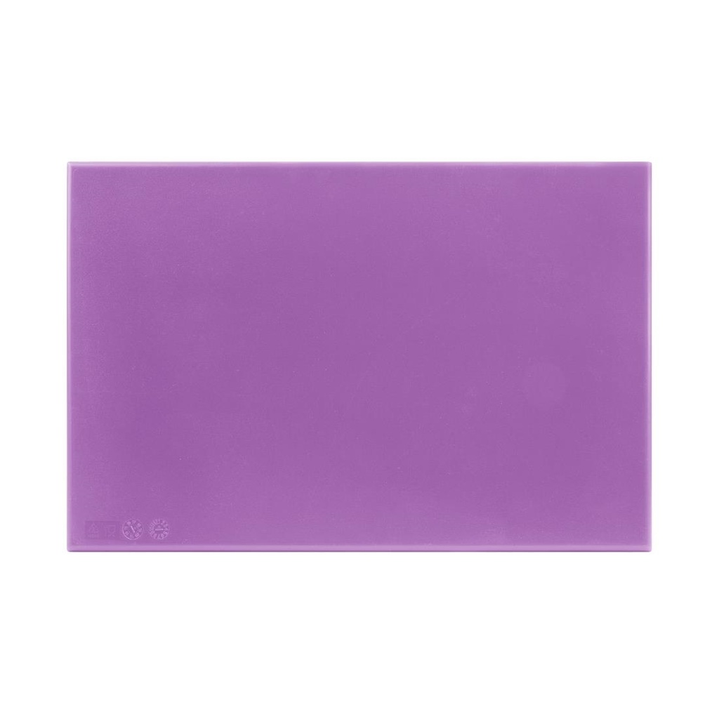 Planche à découper haute densité Hygiplas violette  450x300x25mm