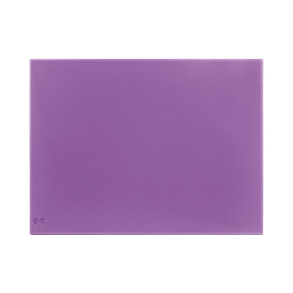 Planche à découper haute densité Hygiplas violette  600x450x12mm