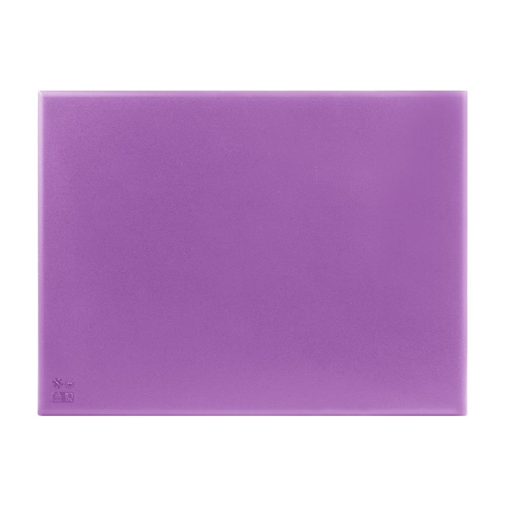 Planche à découper haute densité Hygiplas violette  600x450x25mm