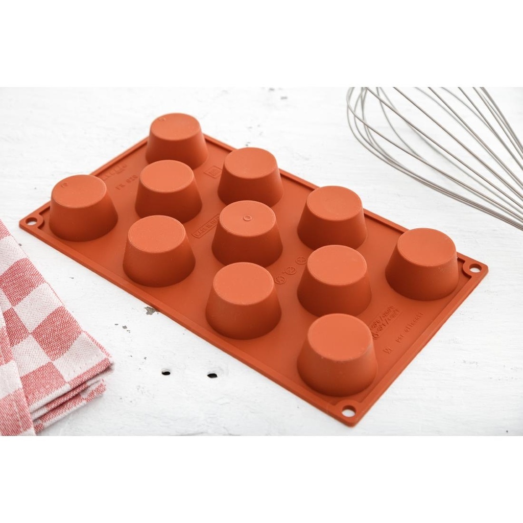 Plaque 11 mini-muffins en silicone Pavoni Formaflex