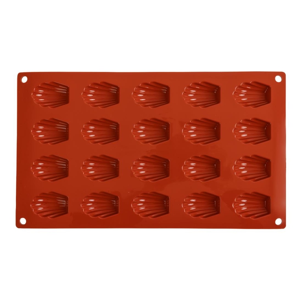 Plaque 20 mini-madeleines en silicone Pavoni Formaflex