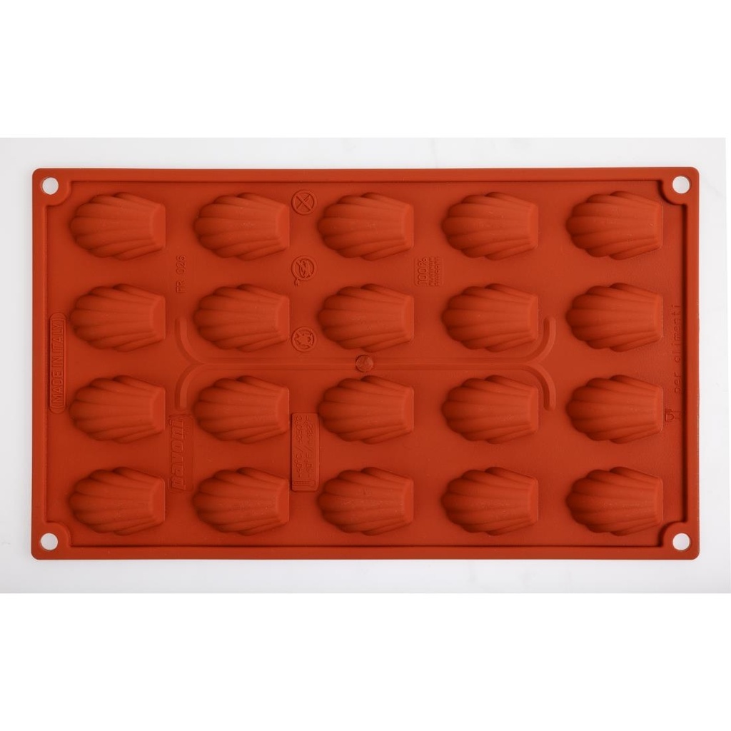 Plaque 20 mini-madeleines en silicone Pavoni Formaflex