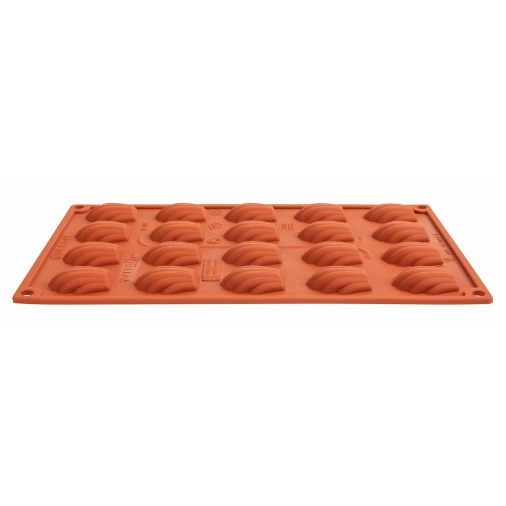 Plaque 20 mini-madeleines en silicone Pavoni Formaflex