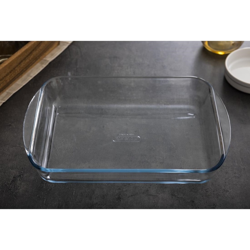 Plat à four rectangulaire en verre Pyrex 35 x 23 cm