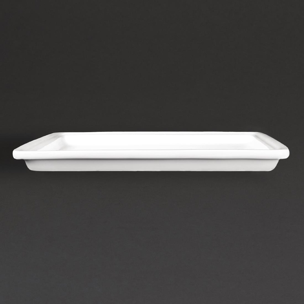 Plat blanc GN 1/2 Olympia Whiteware 30mm