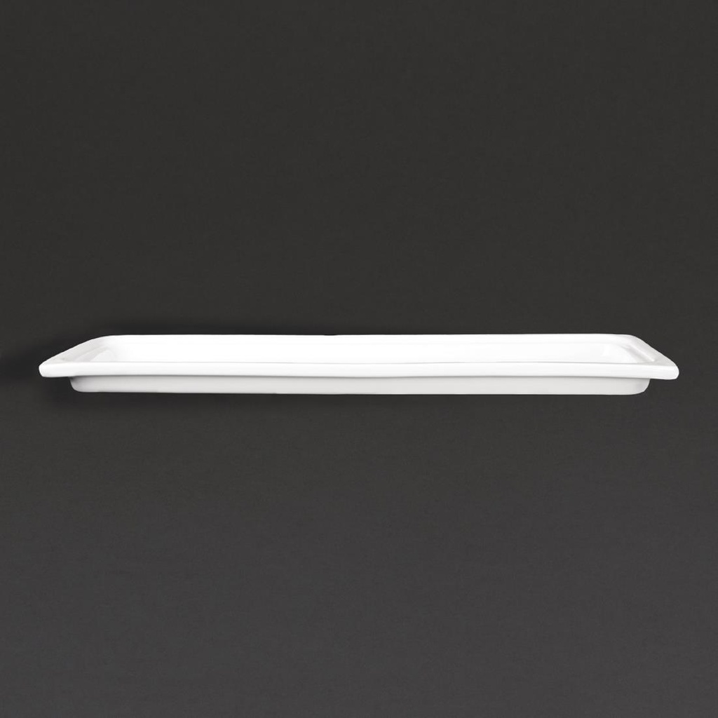 Plat blanc GN 2/4 Olympia Whiteware 30mm