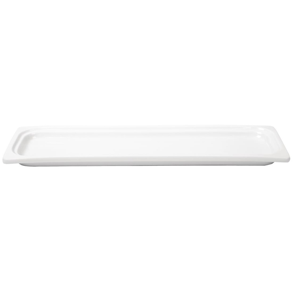 Plat blanc GN 2/4 Olympia Whiteware 30mm