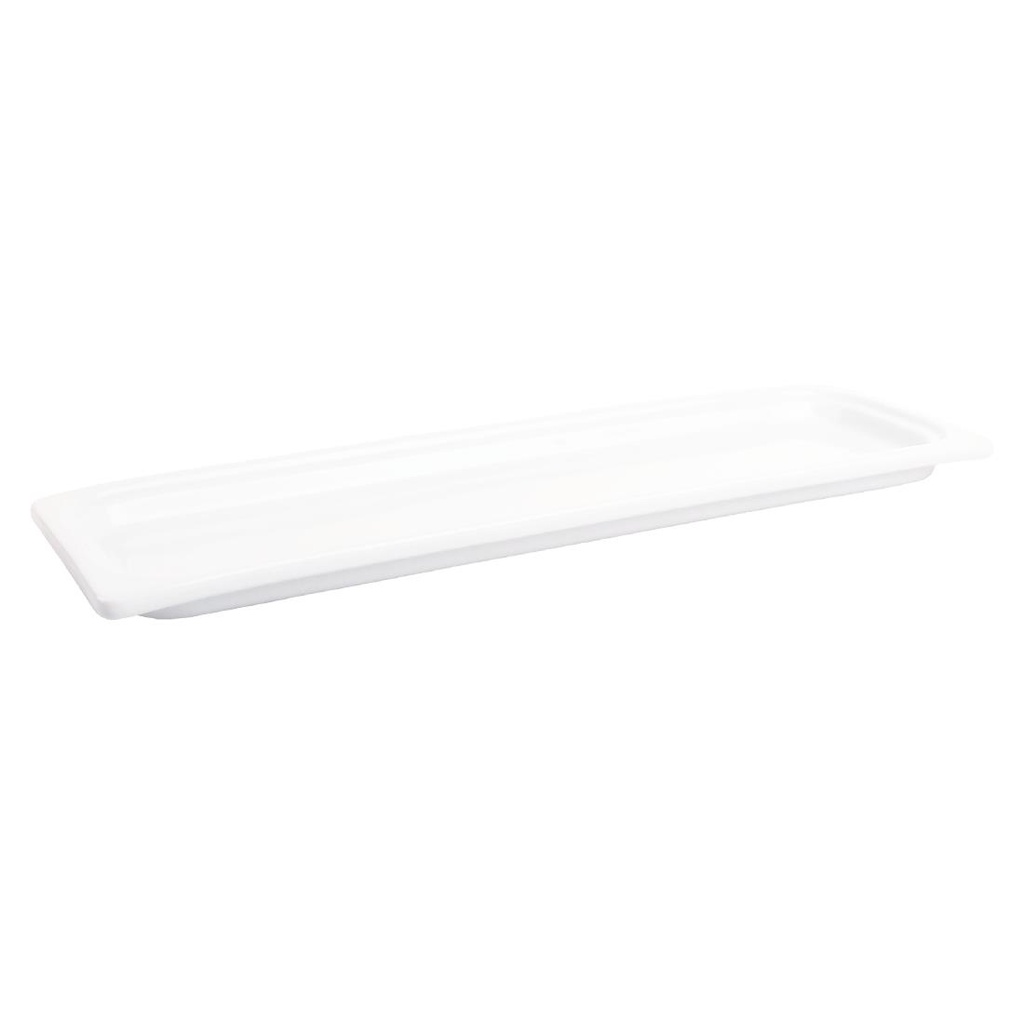 Plat blanc GN 2/4 Olympia Whiteware 30mm