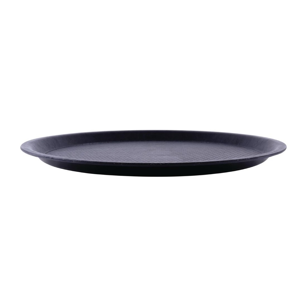 Plateau antidérapant Roltex Blackline rond 380mm noir