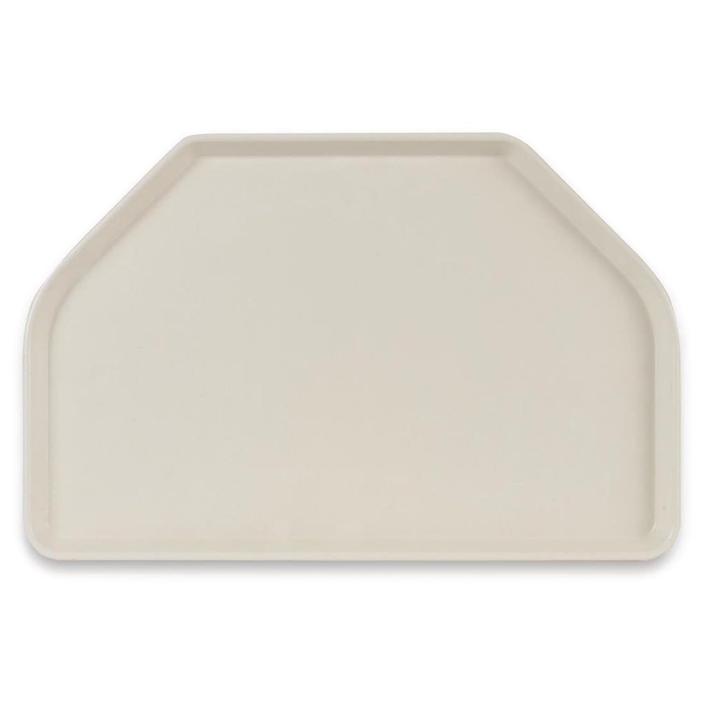 Plateau de service en polyester Roltex Trapèze 500x325mm beige