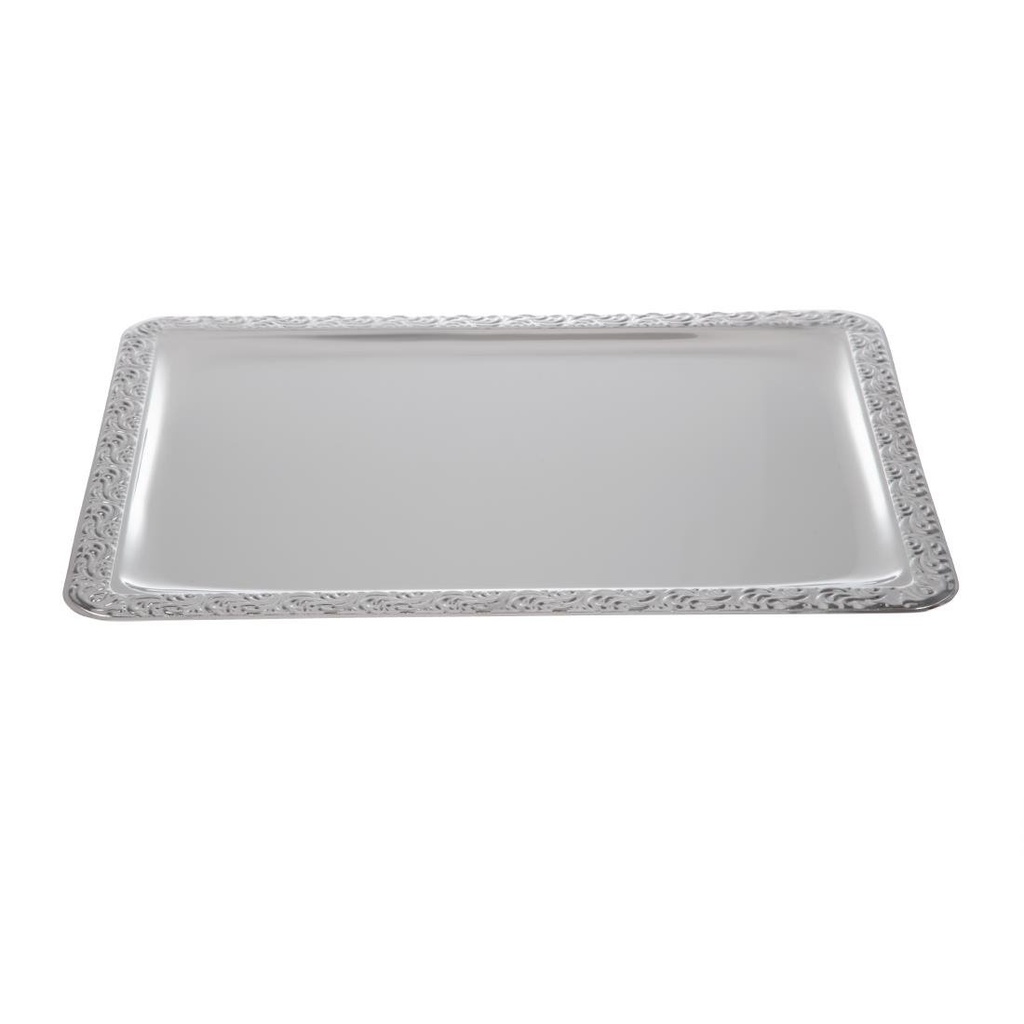 Plateau de service rectangulaire inox APS 420 x 310mm