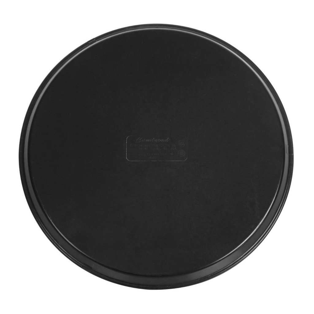 Plateau de service rond fibre de verre antidérapant Camtread Cambro noir 40,5 cm