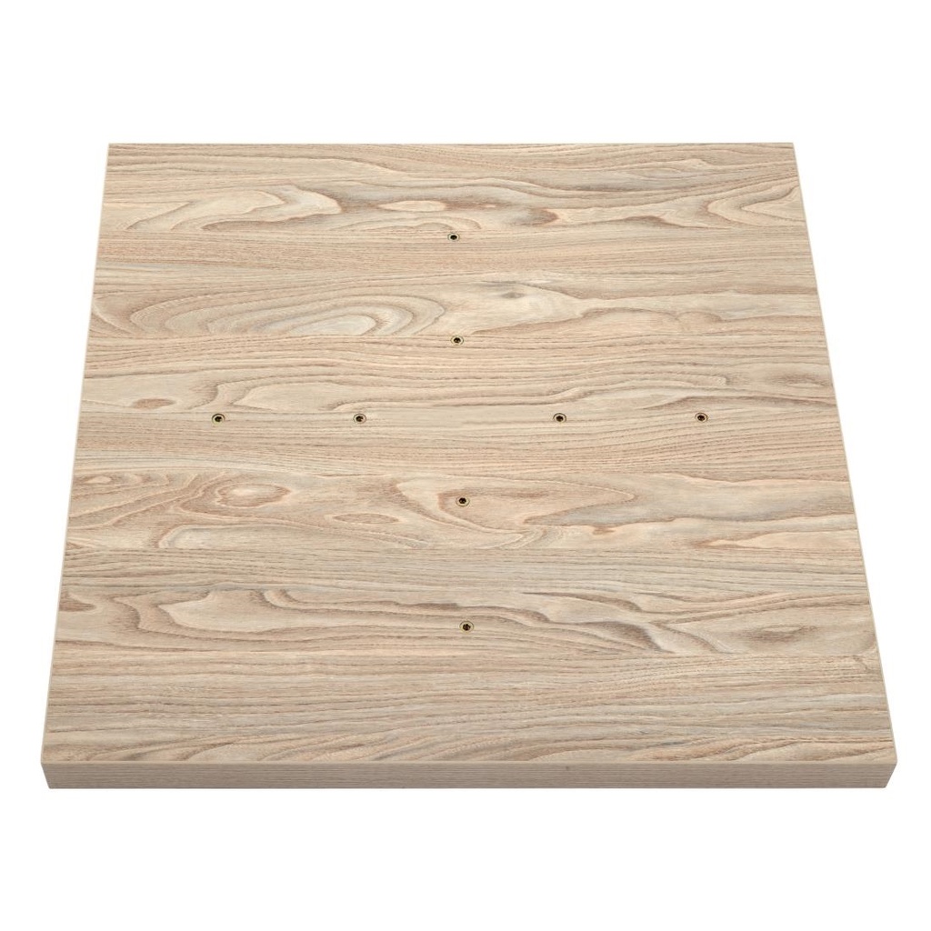 Plateau de table carré Bolero 700mm effet bois clair