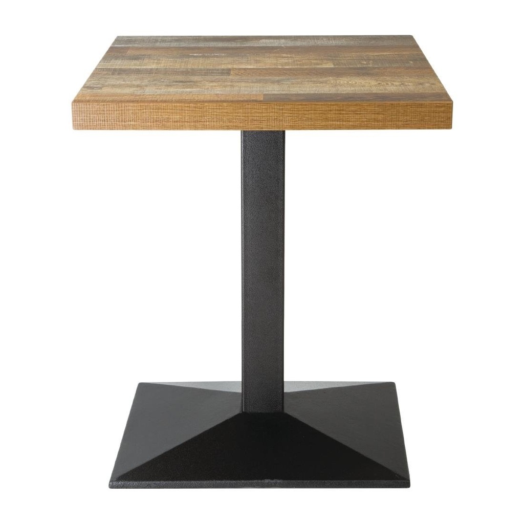 Plateau de table carré Bolero effet bois vieilli - 60 cm