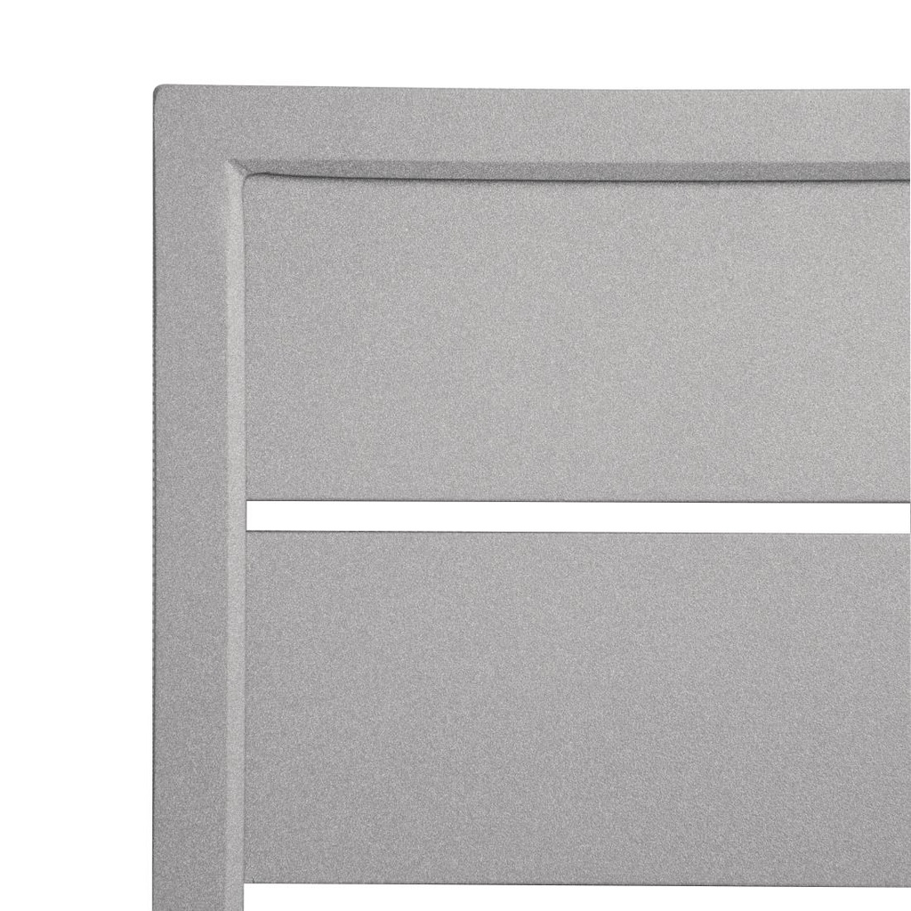 Plateau de table carré en aluminium Bolero gris clair 700 mm