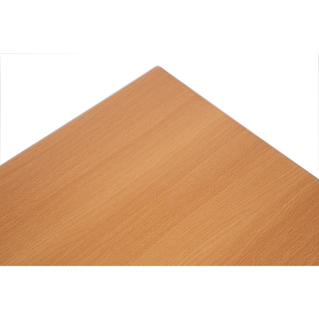 Plateau de table rectangulaire pré percé Bolero coloris hêtre