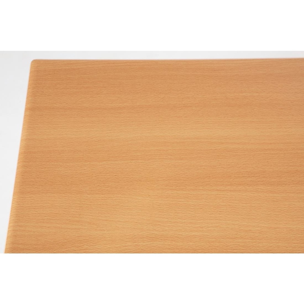 Plateau de table rectangulaire pré percé Bolero coloris hêtre